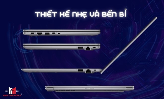 Thiết kế mỏng nhẹ nhưng bền bỉ