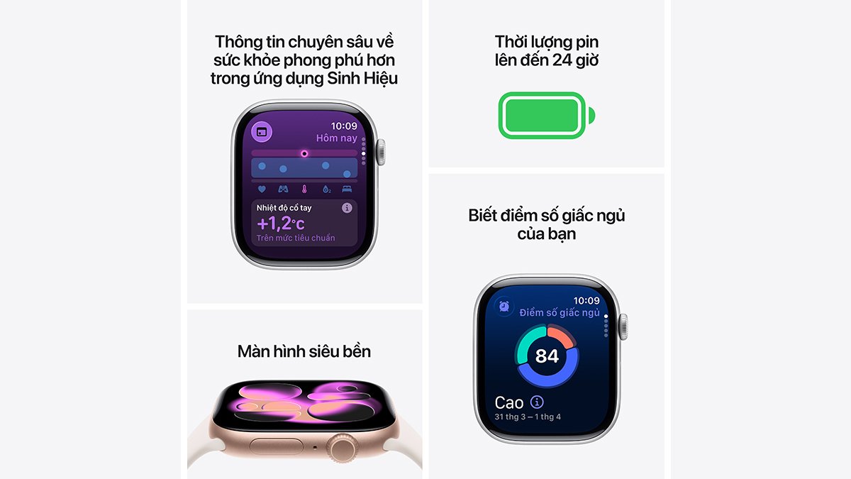Tính năng theo dõi sức khỏe tiện lợi