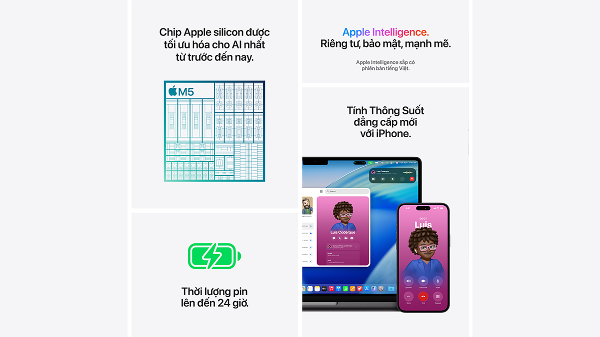 Kết nối Wi-Fi 7 và bảo mật riêng tư Apple Intelligence
