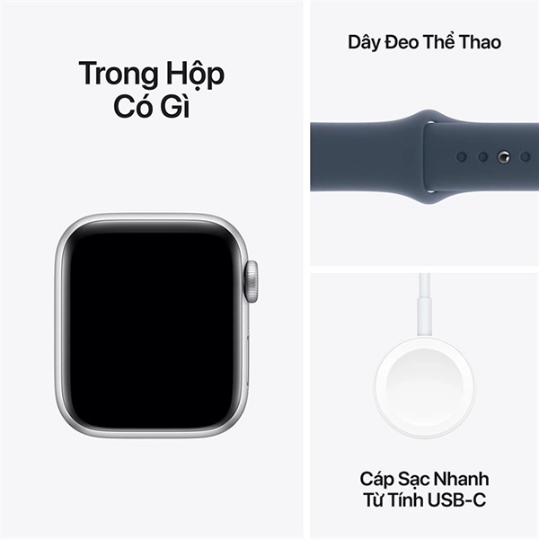 Apple Watch SE 2023 LTE 44mm Viền Nhôm Dây Vải - Chính hãng VN A - Ảnh 8
