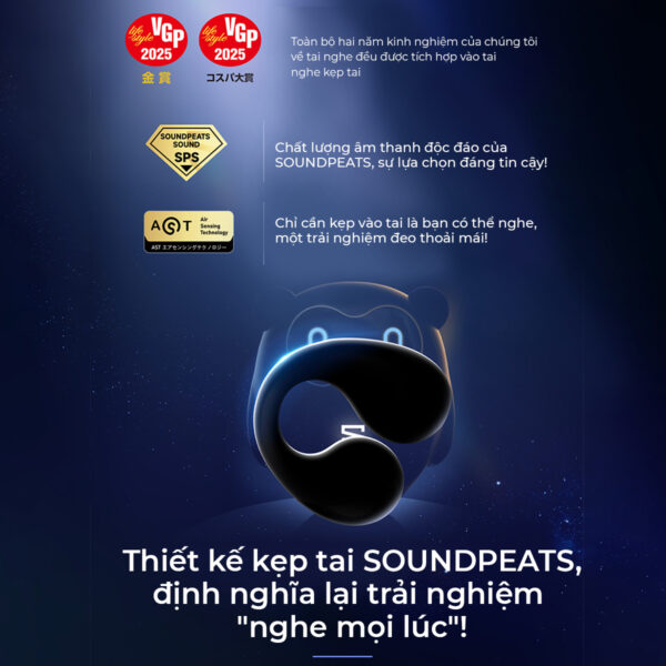 Tai nghe Bluetooth thể thao SoundPEATS Pearlclip Pro - Ảnh 10