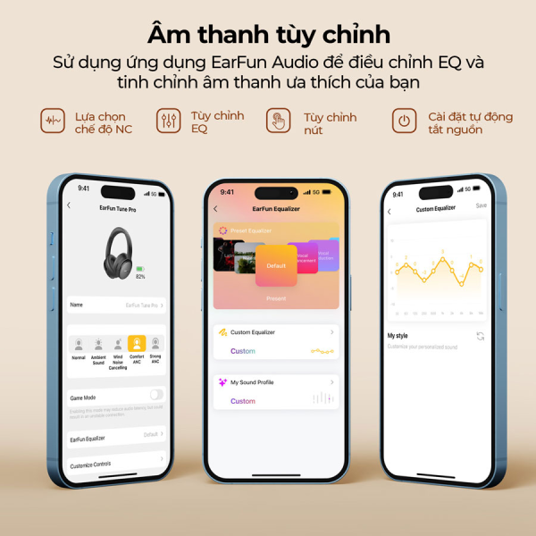 Tai nghe chụp tai Earfun Tune Pro - Ảnh 3