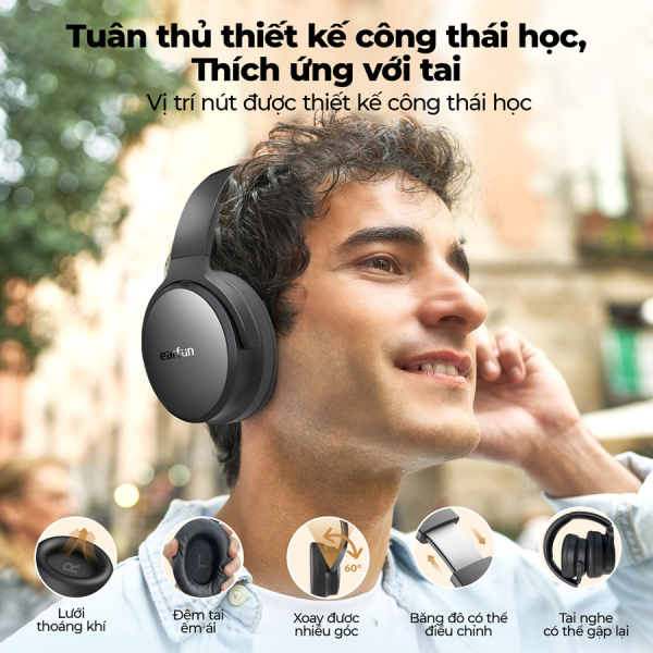 Tai nghe chụp tai Earfun Tune Pro - Ảnh 9