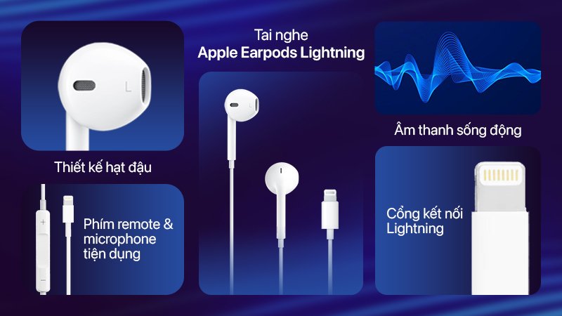 Tai nghe Apple Earpods Lightning Chính Hãng MWTY3ZA - Ảnh 3