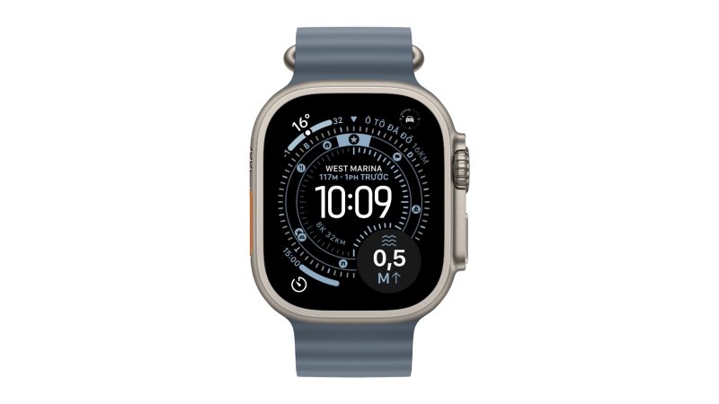 Apple Watch Ultra 3 (2025) 49mm 5G Viền Titan Dây Cao Su - Ảnh 6