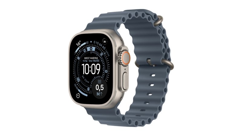 Apple Watch Ultra 3 (2025) 49mm 5G Viền Titan Dây Cao Su - Ảnh 5