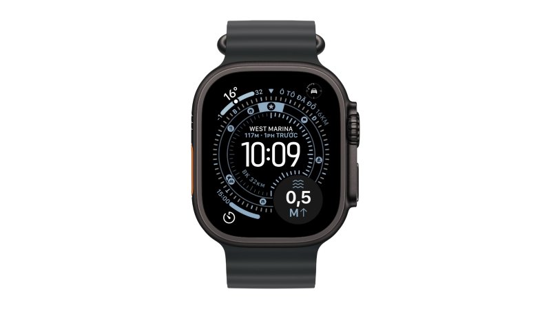 Apple Watch Ultra 3 (2025) 49mm 5G Viền Titan Dây Cao Su - Ảnh 3