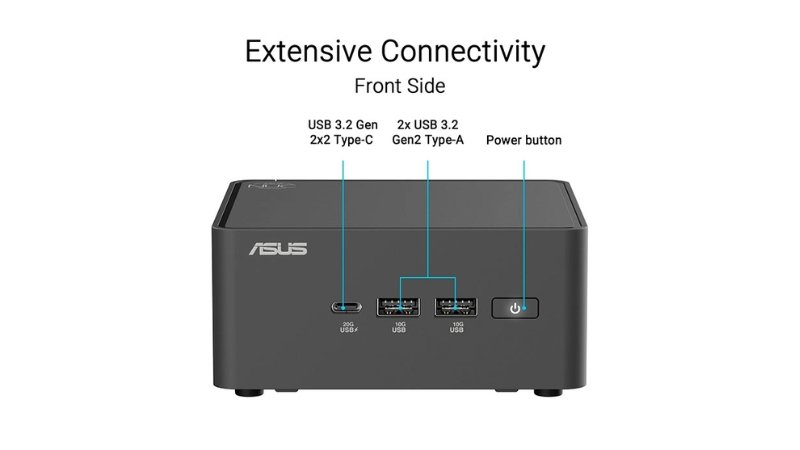 Máy bộ Asus Mini PC ROG NUC RNUC15JNK7X569A0 (Ultra 7 255HX 16GB 1TB RTX 5060 Win11 3Y) - Ảnh 3