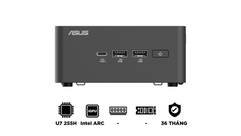 Máy bộ Asus Mini PC ROG NUC RNUC15JNK7X569A0 (Ultra 7 255HX 16GB 1TB RTX 5060 Win11 3Y) - Ảnh 5