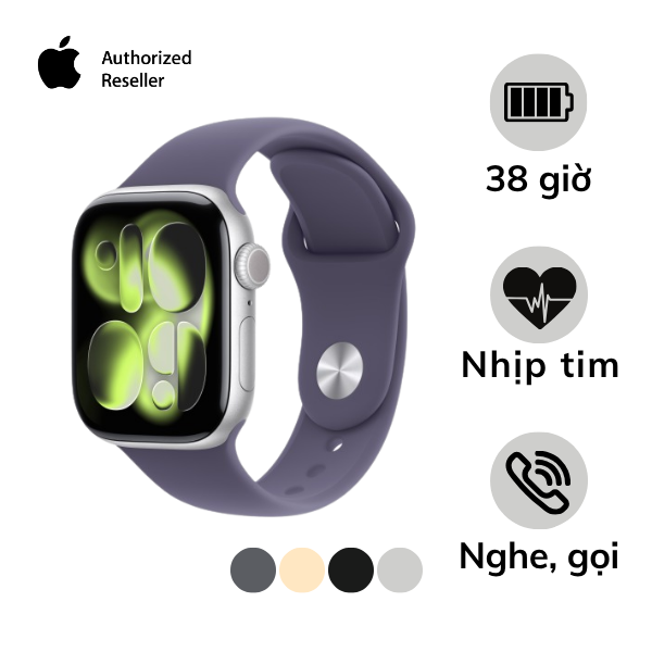 Apple Watch Series 11 42mm LTE Viền Nhôm Dây Cao Su