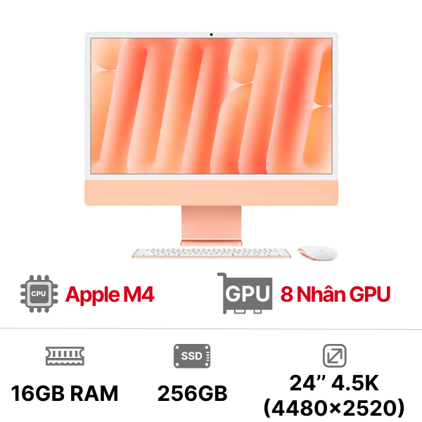 iMac M4 2024 24 inch 10CPU 10GPU 24GB 512GB SSD | Chính hãng Apple