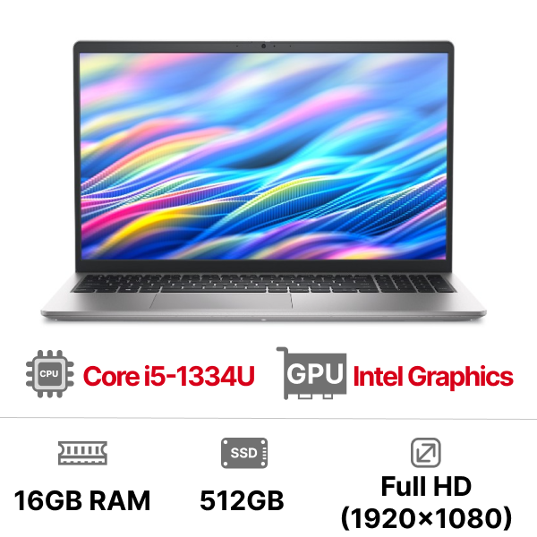 Laptop Dell 15 DC15250 CPH991 (Core i7-1355U | 16GD5 | 1TSSD | 15.6FHD 120Hz | 4C54 | W11SL+OFFICE 2024)