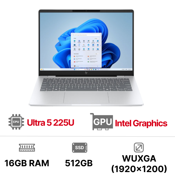Laptop HP OmniBook 7 14-FR0027TU C1MN1PA (Intel Core Ultra 7 255H | Intel Graphics | 14 inch 2K IPS | 16GB | 512GB | Win 11 | Office)