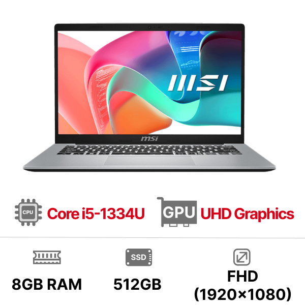 Laptop MSI Modern 14 F13MG-466VN (i5-1334U| 16GB| 512GB| OB| 14 FHD| Win11)