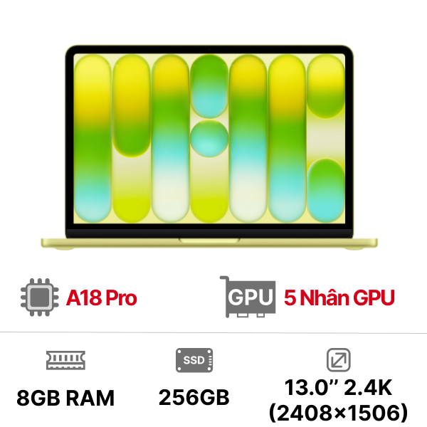 MacBook Neo A18 Pro 13 inch 2026 6CPU 5GPU 8GB 512GB Touch ID