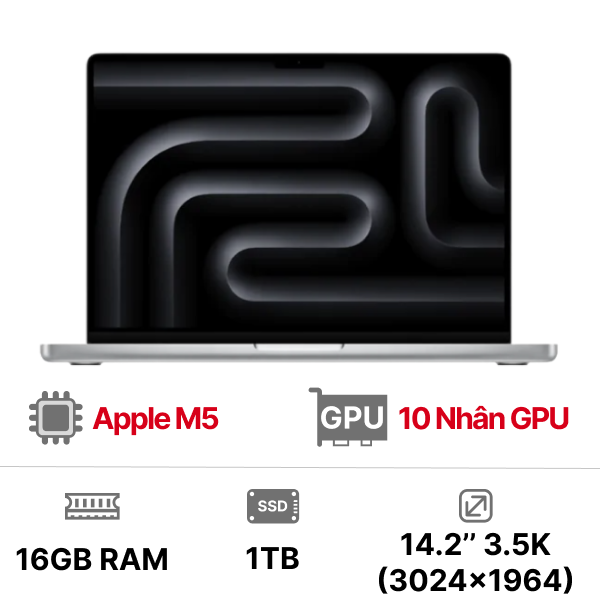 MacBook Pro M5 14 inch 10GPU 10CPU 24GB 1TB