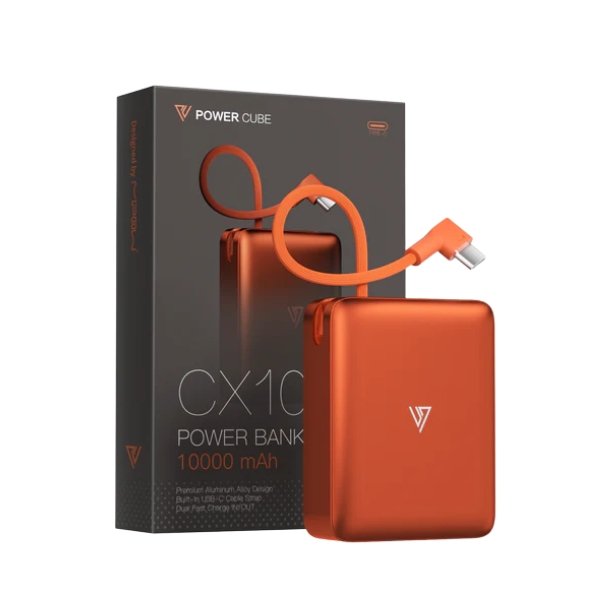 Pin sạc dự phòng Mipow 10.000 mAh 22.5W Aluminum tích hợp cáp sạc - Ảnh 2